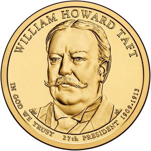 2013 1-dollar - P - William Howard Taft reverse